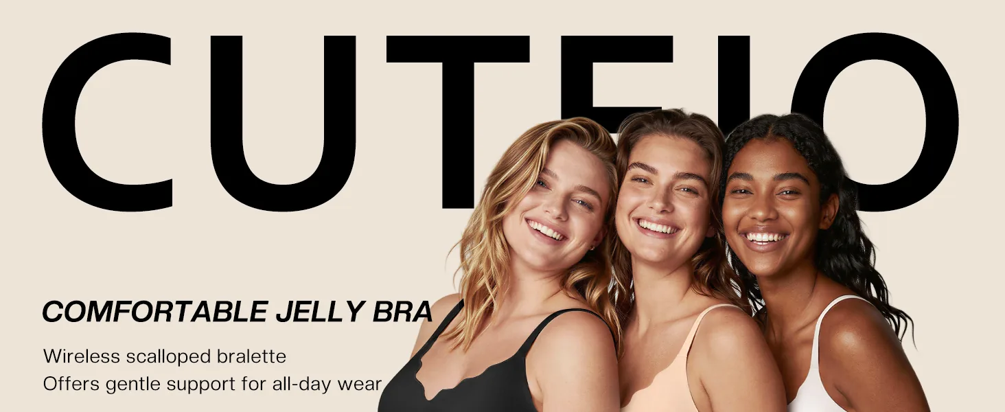 cuteio wireless jelly bras content 0